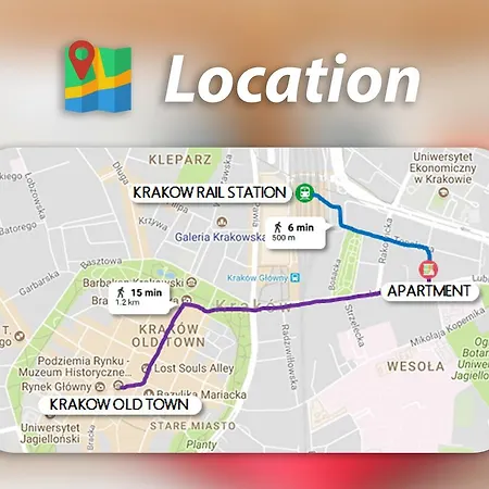Apartamento Lavender City Center Cracovia
